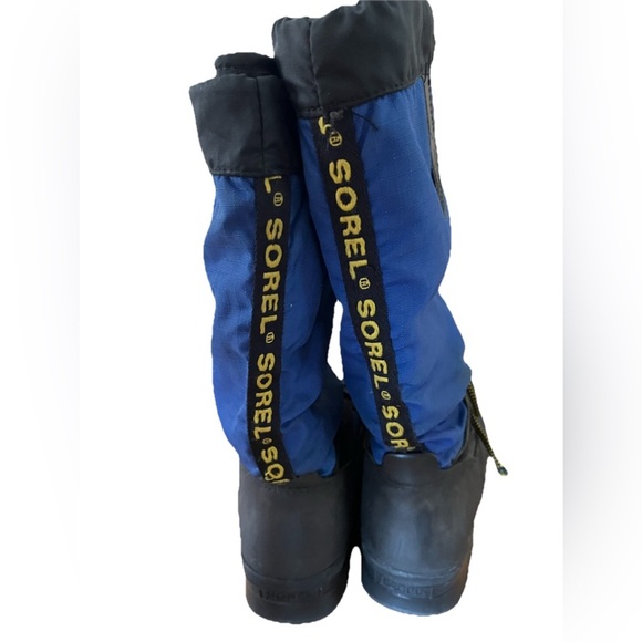 SOREL Kaufman Canada  Snow Winter Boots Women's size  8 Blue Black - Picture 3 of 5